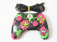 Controller gamepad cu fir 2 metri Nintendo Switch PC PowerA Splatoon 2 foto