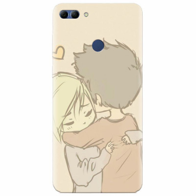 Husa silicon pentru Huawei Y9 2018, Couple Hug foto