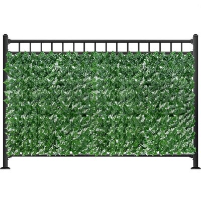 Panou verde pentru gard, artificial, cu frunze, dimensiuni 300x100cm, pentru inchidere balcon, terasa sau alte spatii, din materiale rezistente, usor foto