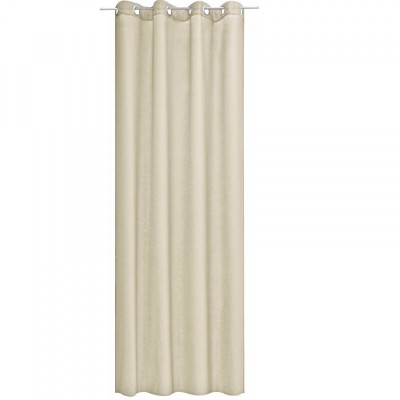 Draperie opaca Stella cu inele Jemidi, 140 x 245 cm, Crem, Poliester, 55283.16.01 foto