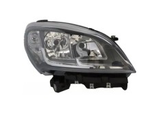 Far Fiat Doblo (263), 01.2015-, montare fata, dreapta, cu lumina de zi; H7+H7+W21W+WY21W; electric; rama neagra; cu motor; halogen, Ayfar