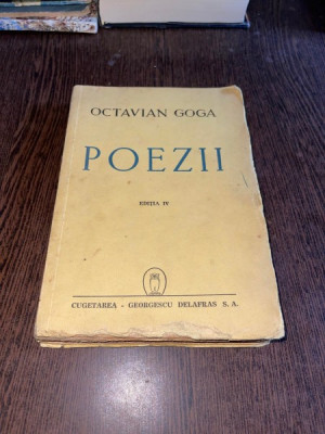 Octavian Goga - Poezii (1943) foto