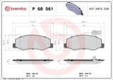 Set placute frana BREMBO P68061