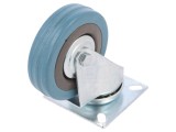 Roată de transport RADER 75mm, 45kg, torsională cu placă de montare