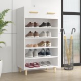 vidaXL Pantofar, alb, 60x35x105 cm, lemn compozit
