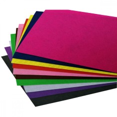 Set 10 coli diverse culori pentru activitati crafts,fetru,A4,1 mm