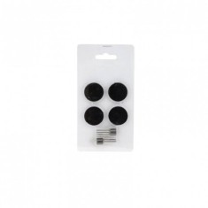 Rezerve pentru Burghiu si Discuri Perforator Daco, 6 Buc/Set, Plastic, Negru, Capacitate 100 Coli, Rezerve Discuri Plastic Perforator Rapid, Rezerve p foto