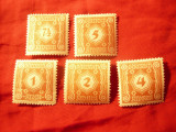 Set 5 serii mici Austria 1919-1922 , 15 val. sarniera, Nestampilat