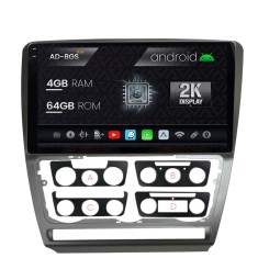Navigatie 2K Skoda Octavia 2, Android OS, S-Quadcore 4GB RAM + 64GB ROM, 10.36 Inch - AD-BGS100042K+AD-BGRKIT048