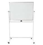 Tabla magnetica multifunctionala pe stand mobil 116x86 cm, 2 fete, reglabil pe inaltime 3 puncte, Extra (7 ani garantie)
