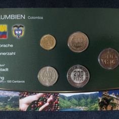 Seria completata monede - Columbia, 5 monede