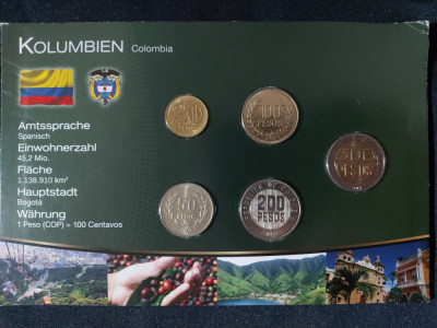 Seria completata monede - Columbia, 5 monede foto