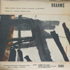 Disc vinil, LP. DUBLU CONCERT PENTRU VIOARA VIOLONCEL SI ORCHESTRA IN LA MINOR/ ELECTRECORD-JOHANNES BRAHMS