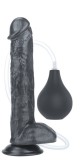 Dildo cu Ejaculare Squirt Extreme Negru 29 cm