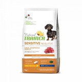 Cumpara ieftin Natural Trainer, Sensitive No Gluten Mini &amp; Toy Adult, Miel si Cereale Integrale, 7 kg