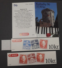 Lot de trei carnete cu timbre Danemarca - MNH - 1996... foto