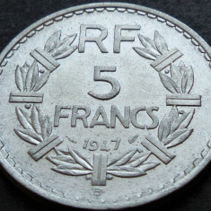 Moneda istorica 5 FRANCI - FRANTA, anul 1947 *cod 4024 - Beaumont le Roger Mints