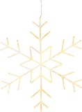 Decoratiune luminoasa de Craciun fulg de nea MagicHome, 120 LED, IP44, 60 cm