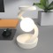 Lampa inteligenta rotativa ZYTEQ&reg;️ birou/noptiera, control multiplu, senzor miscare, RGB, lumina de noapte, wireless charger, baterie, alba
