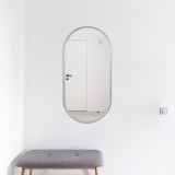 Oglinda de perete, en.casa, PXIT-0222 Picciano, 30 x 60 cm, aluminium, gri grafit HausGarden Leisure, [en.casa]