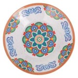 Farfurie Adanca Rotundă din Melamină cu Model Aztec, CMCLASS