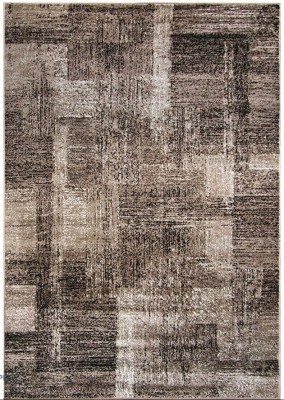 Covor Model Mira 24007-120, Inaltime Fir 6 mm, Marime 50 x 80 cm, Maro, Antialergic, Polipropilena, Living, Dormitor, Coridor, Hol foto