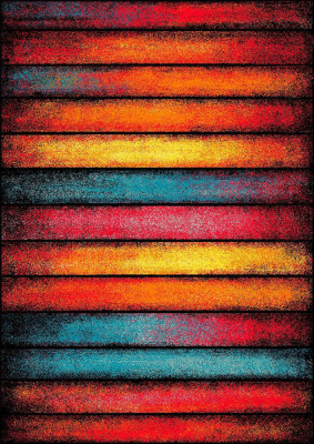 Covor Modern Kolibri 11196 - 120x170, Multicolor, Rosu foto