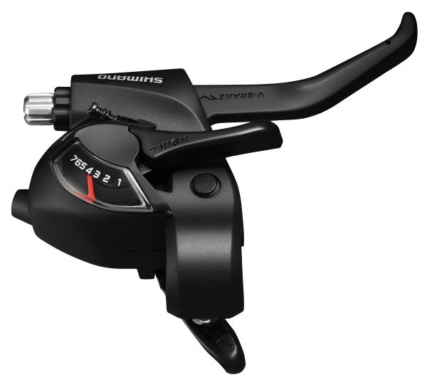 Maneta schimbator/frana Shimano ST-EF41-7R, montaj dreapta, 7 viteze, cablu de s... Cod:ASTEF41R7AL