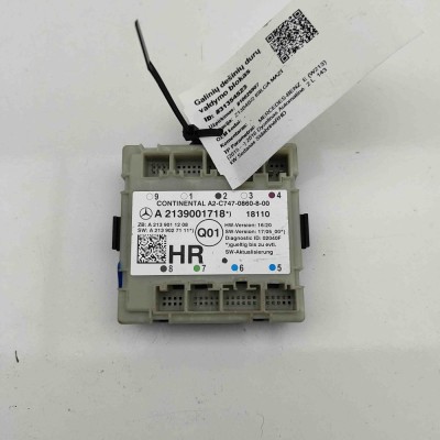 Modul de control ușă dreapta spate MERCEDES-BENZ E W213 2016 OEM: A2139001718,A2C7470860800,A2139011208,A2139027111 31354523 foto