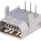 Conector USB AB mini soclu 5-pini 90&deg;