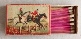 1935 Calareti - cutie de chibrituri romanesti din lemn, produsa de S.A.R. Bucuresti