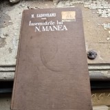 Insemnarile lui N. Manea - M. Sadoveanu