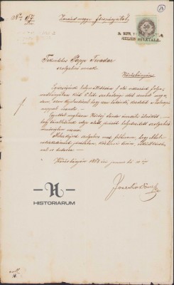 HST 57S Scrisoare oficiala semnata olograf comite Zarand Dimitrie Ionescu 1868 foto