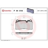 Placute frana Land Rover Range Rover 3 (L322) 03.02-12.12, Range Rover Sport I (L320) 02.05-03.13, Fata, BREMBO