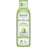 Gel de dus Lavera revigorant cu lime si lemongrass bio. Curata delicat, protejeaza flora pielii. Formula naturala, biodegradabila.