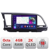 Navigatie HHyundai Elantra 2015-2018 C-581 Android Octa Core Ecran 2K QLED GPS 4G 4+32GB 360 KIT-581+EDT-E409-2K CarStore Technology