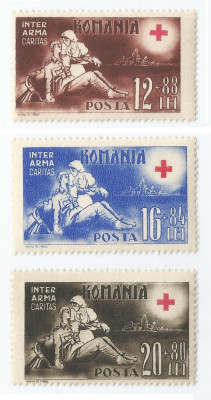 Romania, LP 151/1943, Crucea Rosie, MNH foto