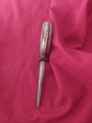 Pompita/Pompita veche/vintage cu Patina,pompa ulei pentru mecanisme fine 11 cm foto
