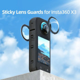 Protectie obiective lentile de sticla pentru camera video sport Insta360 X3