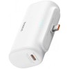Baterie Externa Baseus Compact, 5000mAh, 20W, PD, 2 x USB-C, Alba P10068306213-00