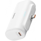 Baterie Externa Baseus Compact, 5000mAh, 20W, PD, 2 x USB-C, Alba P10068306213-00