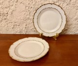 2 FARFURII DIN PORTELAN FIN- MARCAJ HAAS &amp; CZJZEK - MADE IN CZECHOSLOVAKIA D19,5cm