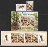 Belarus 2002 Mi 443/44 + bl 26 + booklet MNH - Furnica Rosie de Lemn, Nestampilat