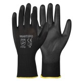 Manusi Marvel Martepo, din fibre sintetice + poliuretan, negru, marimea 10