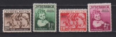 IUGOSLAVIA 1938 MI. 366-369 MH foto