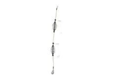 Montura pescuit super caras cu 2 momitoare + 2 carlige legate cu fir textil prokarpfishing