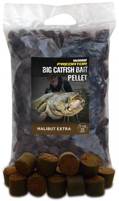 Haldorado - Pelete pentru somn Catfish Bait Pellet 28 mm, 5Kg - Halibut Extra