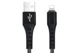 CABLU DATE INCARCARE FISH LIGHTNING(APPLE) 1M 2.4A NEGRU