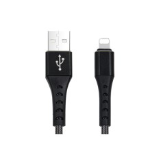 CABLU DATE INCARCARE FISH LIGHTNING(APPLE) 1M 2.4A NEGRU