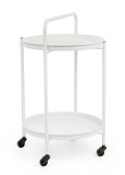 Cumpara ieftin Carucior servire otel alb Austin &Oslash;44.5x70h